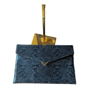 Envelope clutch vintage, faux snake print
